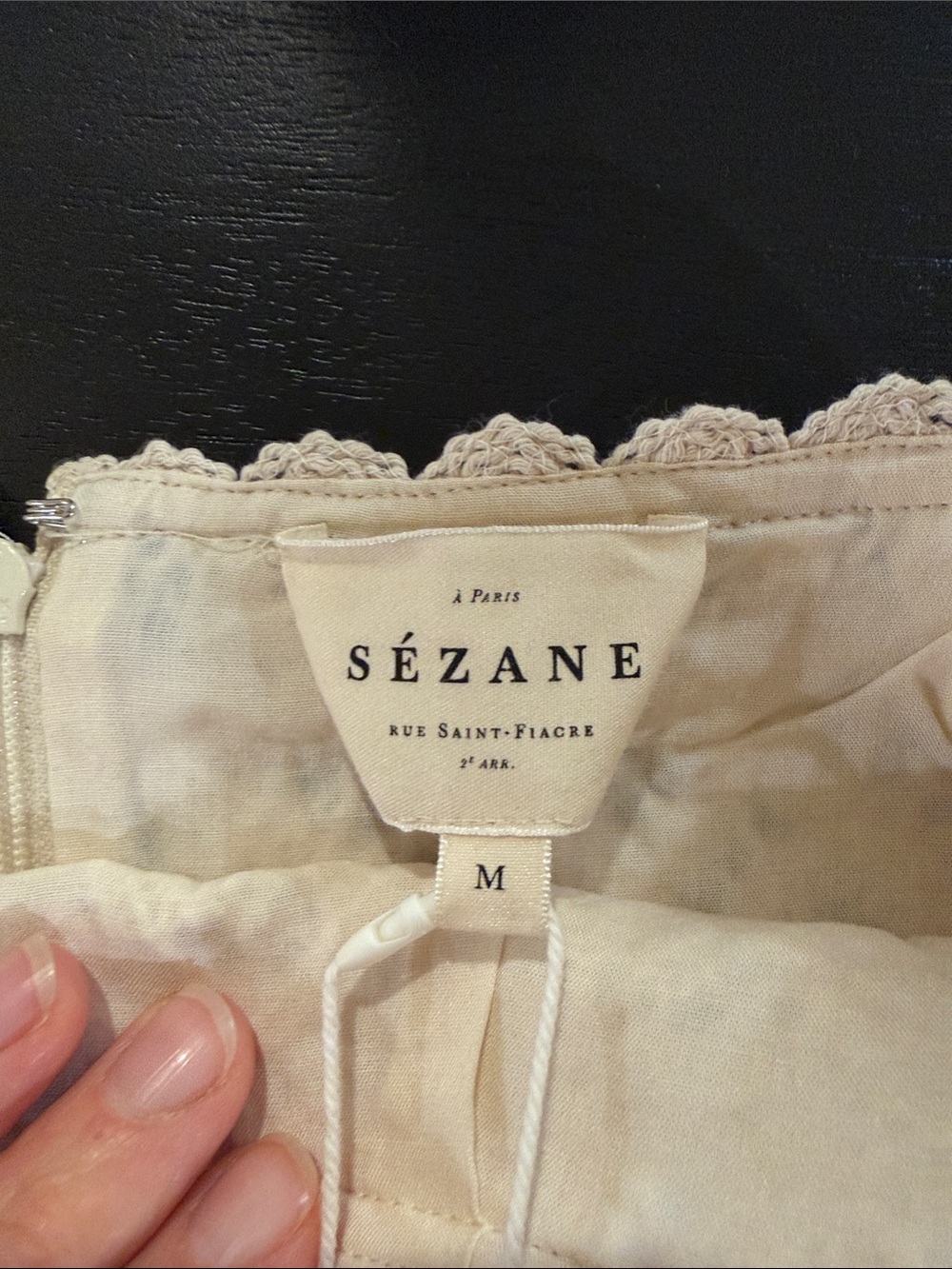 Sézane Jupe Malia skirt in Ecru - Picture 3 of 4